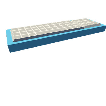 Computer Keyboard Blue